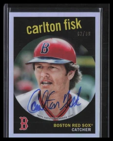 2021 Topps Tribute Tribute to Topps Autographs TTACF Carlton Fisk Auto 62/99