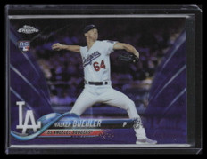 2018 Topps Chrome Purple Refractor 71 Walker Buehler Rookie 96/299