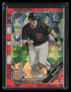 2019 Bowman Chrome Draft Sapphire Orange Refractor bdc134 Joey Bart Rookie 5/25