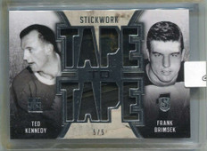 2015-16 ITG Stickwork Tape to Tape tt07 Ted Kennedy Brimsek Dual Stick Tape 5/5