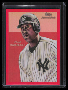 2010 Topps Chrome National Chicle Red Refractor cc21 Alex Rodriguez 20/25