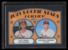 2021 Topps Heritage Black Border 11 Spencer Howard Alec Bohm Rookie /50
