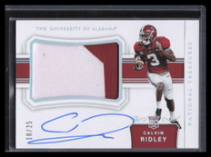 2018 National Treasures Collegiate Silver Calvin Ridley Rookie Patch Auto 18/25