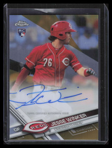 2017 Topps Chrome Autographs Gold Refractor RAJW Jesse Winker Rookie Auto 47/50