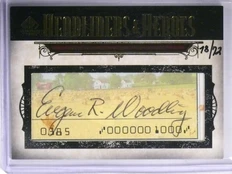 2008 Sp Legendary Cuts Headliners Gene Woodling autograph #D18/72
