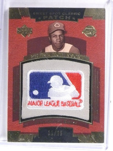 2004 UD Sweet Spot Classic Frank Robinson MLB Logo Patch #D11/25 #SSPFR