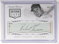 2015 National Treasures Souvenir Cuts Bobby Thomson autograph auto #D09/99