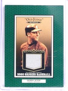 2005 Upper Deck Origins Old Judge Derek Jeter Jersey #OJDJ