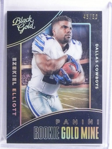 2016 Panini Black Gold Mine White Ezekiel Elliott Rookie rc #D45/50 #RG5