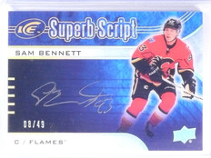 2015-16 Upper Deck Ice Superb Script Sam Bennett Autograph rc #D08/49