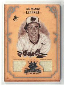 2004 Donruss Diamond Kings Silver Sepia Jim Palmer dual jersey #D2/3 #166