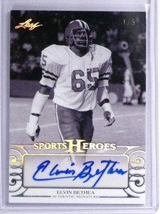2016 Leaf Sports Heroes Elvin Bethea autograph auto #D1/5 #BA-EB1