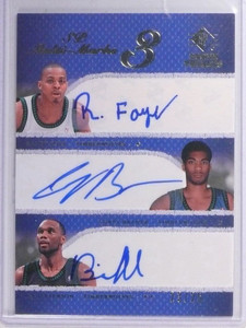 07-08 Sp Rookie Threads Multi-Marks Foye Brewer Jefferson auto #D23/25