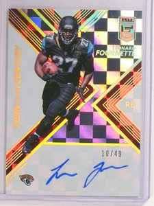 2017 Donruss Elite Turn Of Century Leonard Fournette autograph rc #D10/49