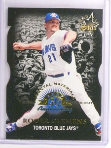 1998 Leaf Fractal Materials Die Cuts Roger Clemens #D0006/100 #167