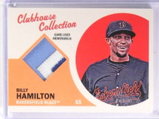 2012 Topps Heritage Minors Clubhouse Billy Hamilton 2clr patch #D04/15