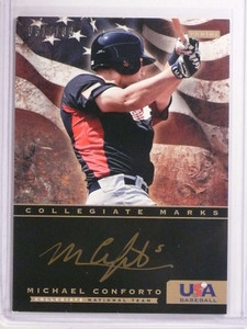 2012 Panini USA Baseball Collegiate Michael Conforto autograph rc #D31/100