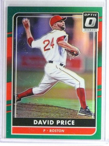 2016 Donruss Optic Green Prizm Parallel David Price #D2/5 #120