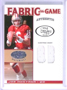 2007 Leaf Certified Fabric of the Game Joe Montana Jersey #D38/50 #FOG124