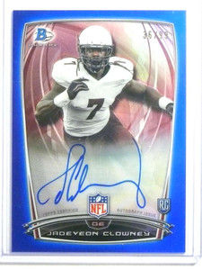2014 Bowman Chrome Blue Refractor Jadeveon Clowney autograph rc #d36/99