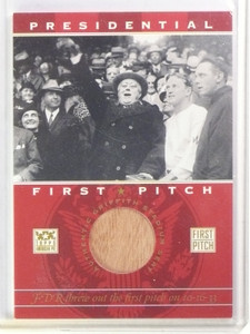 2002 Topps American Pie Presidentia First Pitch Franklin Roosevelt FDR