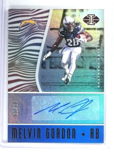 2017 Illusions Football Melvin Gordon Veteran Signs Red Autograph #D01/10