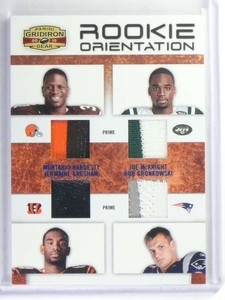 2010 Panini Gridiron Gear Rob Gronkowski +3 Rookie Orientation Patch #D/25