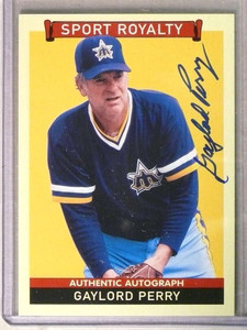 2009 Upper Deck Sport Royalty Gaylord Perry Autograph Auto #GP