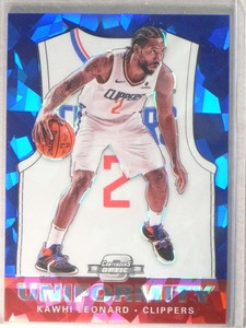 2019-20 Contenders Optic Kawhi Leonard Uniformity Blue Cracked Ice #34