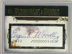 2008 SP Legendary Cuts Headliners Heroes Gene Woodling Cut Autograph /72