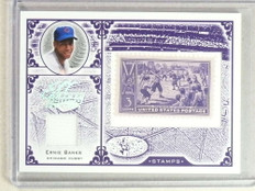2004 Leaf Century Collection Stamps Ernie Banks 1939 Stamp & Jersey #D/39