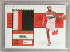 2019-20 Panini Encased Substantial Swatches John Wall 3clr Patch Jersey /10