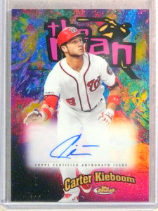 2020 Topps Finest The Man Refractor Carter Kieboom Autograph Auto #D86/99