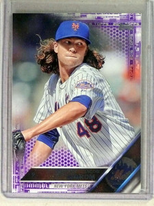 2016 Topps Series 1 Toys R Us Purple foil Jacob deGrom #323