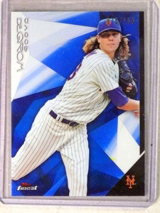 2015 Topps Finest Blue Refractor Jacob deGrom #D075/150 #92