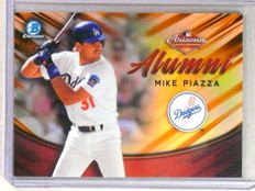 2019 Bowman Chrome AFL Alumni Orange Refractor Mike Piazza #D14/25