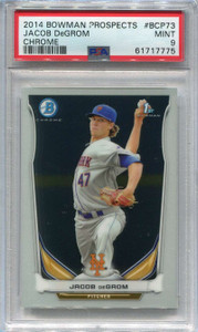 2014 Bowman Chrome Prospects bcp73 Jacob deGrom Rookie PSA 9 MINT