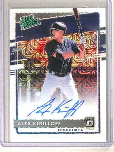 2020 Donruss Optic Rated White Mojo Alex Kirilloff Autograph auto rc /99