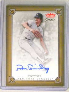 2004 Fleer Greats Of The Game Ron Guidry Autograph Auto #GBARG