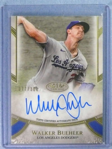 2021 Topps Tier One Prime Walker Buehler Autograph Auto #D077/300 #PPAWB