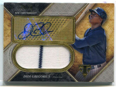2017 Topps Triple Threads Jumbo Autographs Didi Gregorius Jersey Auto 34/75
