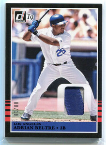 2019 Donruss '85 Retro Materials Black 16 Adrian Beltre Patch 8/10