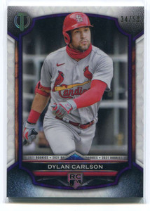 2021 Topps Tribute '21 Rookies Purple 21rdc Dylan Carlson Rookie 34/50