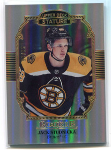 2019-20 Upper Deck Stature Portrait 104 Jack Studnicka Rookie 59/85
