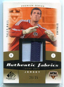 2011 SP Game Used Authentic Fabrics Premium Series TH Tally Hall Patch 29/35