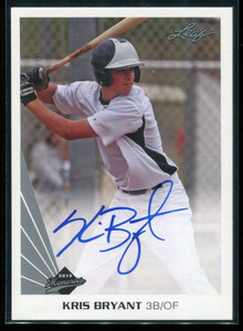 2013 Leaf Memories Autographs kb1 Kris Bryant Rookie Auto
