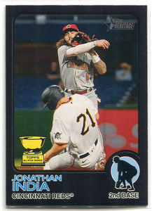 2022 Topps Heritage Black Border 131 Jonathan India /50