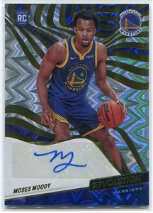 2021-22 Panini Revolution Autographs Fractal 11 Moses Moody Rookie Auto 97/100