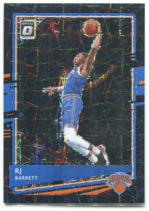 2021-22 Donruss Optic Black Velocity Refractor 62 RJ Barrett 29/39