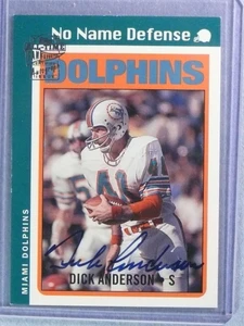 2004 Topps All-Time Fan Favorites Dick Anderson Autograph Auto #DA